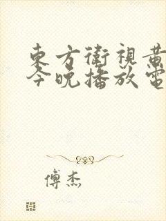 东方卫视黄金档今晚播放电视剧