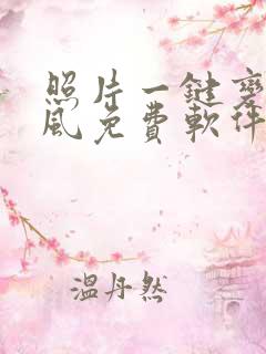 照片一键变漫画风免费软件