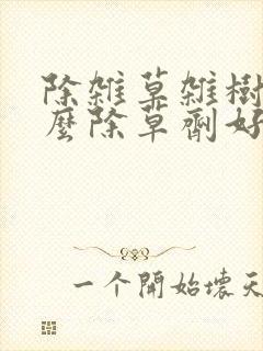 除杂草杂树用什么除草剂好 除杂草杂树用什么除草剂好