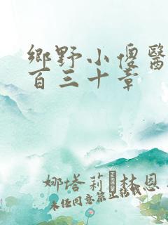 乡野小傻医第一百三十章