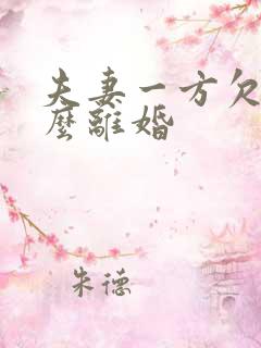 夫妻一方欠债怎么离婚
