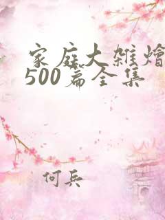 家庭大杂烩小说500篇全集
