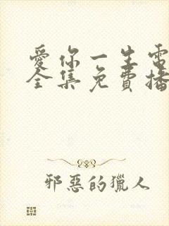 爱你一生电视剧全集免费播放高清