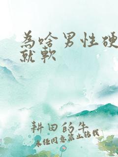 为啥男性硬一会就软 为啥男性硬一会就软