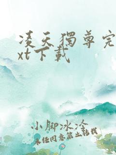 凌天独尊完本txt下载 凌天独尊完本txt下载
