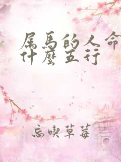 属马的人命里缺什么五行