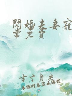 闪婚夫妻宠娃日常免费