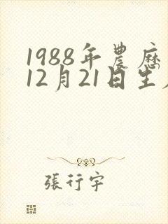 1988年农历12月21日生辰八字