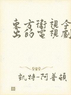 东方卫视今年播出的电视剧