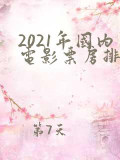 2021年国内电影票房排行榜 2021年国内电影票房排行榜