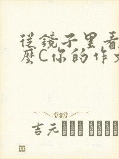 从镜子里看我怎么C你的作文 从镜子里看我怎么C你的作文
