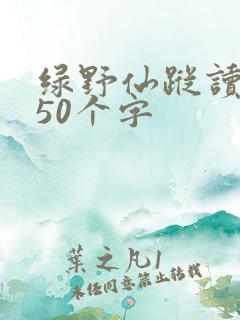 绿野仙踪读后感50个字
