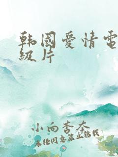 韩国爱情电影一级片