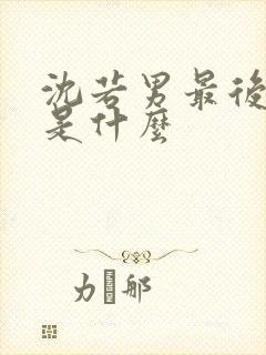 沈若男最后结局是什么