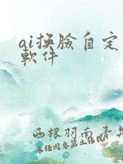ai换脸自定义软件