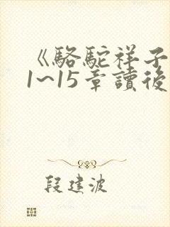 《骆驼祥子》11~15章读后感
