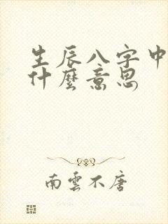 生辰八字中墓是什么意思