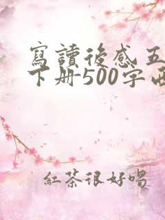 写读后感五年级下册500字西游记