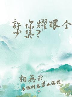 许你耀眼全集多少集? 许你耀眼全集多少集?