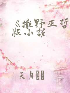 《撒野巫哲》正版小说