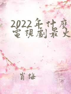 2022年什么电视剧最火最好看