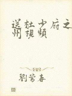 送杜少府之任蜀州视频 送杜少府之任蜀州视频