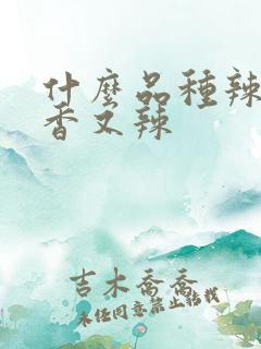 什么品种辣椒又香又辣