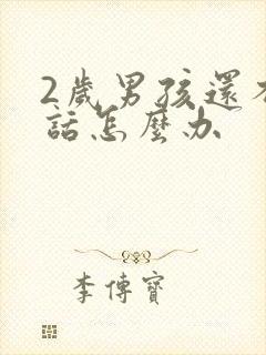 2岁男孩还不说话怎么办