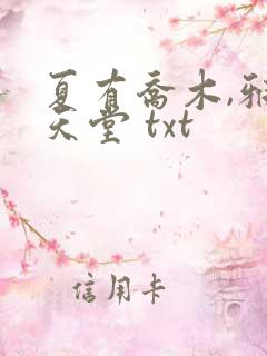 夏有乔木,雅望天堂 txt