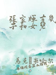 张家辉有几个儿子和女儿