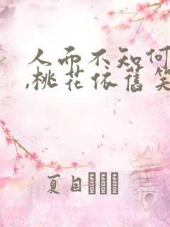 人面不知何处去,桃花依旧笑春风的故事
