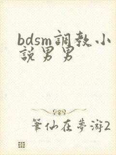 bdsm调教小说男男