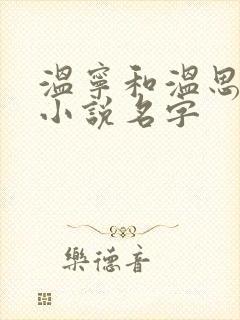 温宁和温思柔的小说名字 温宁和温思柔的小说名字