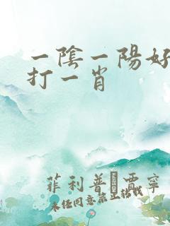 一阴一阳好发财打一肖