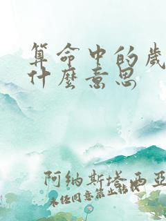 算命中的岁破是什么意思