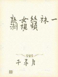 熟女丝袜一区亚洲视频