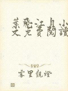 叶飞江月小说全文免费阅读