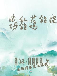 藏红花能提高性功能吗 藏红花能提高性功能吗