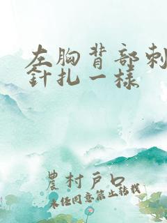 左胸背部刺痛感针扎一样