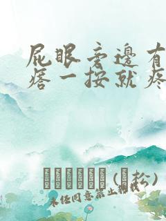 屁眼旁边有个疙瘩一按就疼