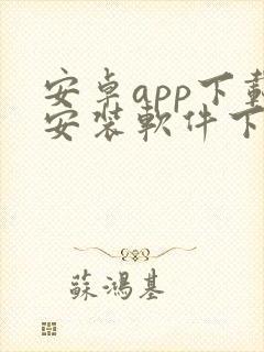 安卓app下载安装软件下载