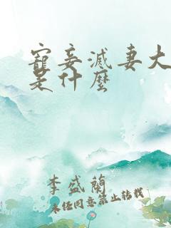 宠妾灭妻大结局是什么