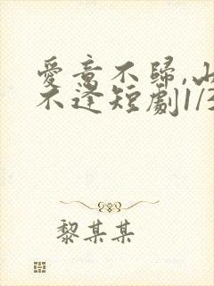 爱意不归,山水不逢短剧1/3