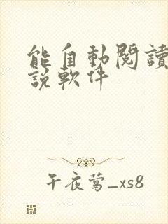 能自动阅读的小说软件