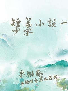 短篇小说一章多少字