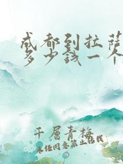 成都到拉萨包车多少钱一个人