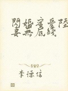 闪婚蜜爱陆总宠妻无底线