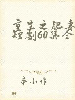 重生之肥妻逆袭短剧60集全