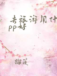 去旅游用什么app好