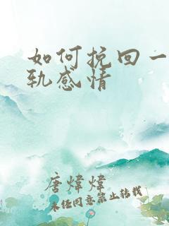 如何挽回一段出轨感情